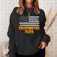 Feuerwehrmann Papa Amerikanische Flaggeatertag Sweatshirt Geschenke für Sie