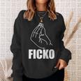 Ficko Italy Hand Sign Fun Geste Sweatshirt Geschenke für Sie