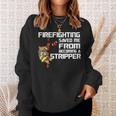 Firefighting Saved Me Firefighter Sweatshirt Gifts for Her