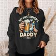 My First Father's Day As A Daddy Black Dad Black Father Sweatshirt Gifts for Her
