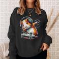 Fluffy Cavy Gamer Guinea Pig Video Gamer Lover Dab Sweatshirt Gifts for Her