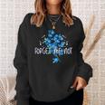 Forget-Me-Not Alzheimer's Awareness Myosotis Forget-Me-Not Sweatshirt Gifts for Her