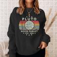 Never Forget Pluto Retro Style Vintage Science Sweatshirt Geschenke für Sie