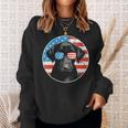 Fourth Of July Dog American Flag July 4Th Labrador Retriever Sweatshirt Gifts for Her