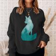 Fox Silhouette In The Forest Animal Hunter Hunting Sweatshirt Gifts for Her
