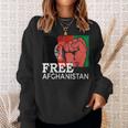 Free Afghanistan Afghan Flag United State Veteran Support Sweatshirt Gifts for Her