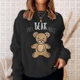 Free Bear Hugs Cute Teddy Bear For Huggers Sweatshirt Gifts for Her