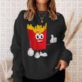 French Fries Ketchup Fast Food Lover Fancy Dress Costume Sweatshirt Gifts for Her