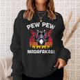 Frenchie Pew Pew Madafakas Vintage French Bulldog Church Sweatshirt Geschenke für Sie