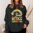 Front Office Superhero Secretary Administrative Assistant Sweatshirt Gifts for Her
