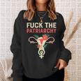 Fuck The Patriarchy Pro Choice Uterus Feminist Sweatshirt Gifts for Her