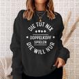 Fun Die Tut Nix Die Will Nur Doppelkopf Spiel Sweatshirt Geschenke für Sie