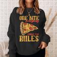 1 Bites Pizza Everybody Knows The Rules Food Lover Sweatshirt Gifts for Her