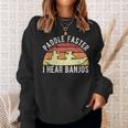 Banjo Vintage Paddle Faster I Hear Banjos Kayak Sweatshirt Gifts for Her