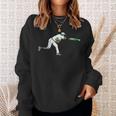 Baseball Pitcher Zombie Sweatshirt Gifts for Her