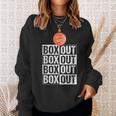 Basketball Coach Box Out Saying Sweatshirt Gifts for Her