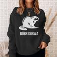 Bober Bóbr Kurwa Polish Internet Meme Beaver Sweatshirt Geschenke für Sie