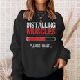 Bodybuilding Weightlifting Installing Muscle Sweatshirt Gifts for Her