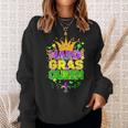 Carnival Party Confetti Outfit Mardi Gras Queen Crow Sweatshirt Gifts for Her