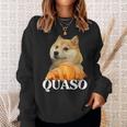 Croissant Quaso Meme Croissant Dog Meme Sweatshirt Geschenke für Sie