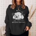 Cute English Bulldog Anatomy Dog Biology Sweatshirt Gifts for Her