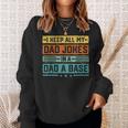 Dad Jokes Grandpa Dad A Base Fathers Day Sweatshirt Gifts for Her