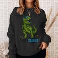 Daddy Dinosaur Daddysaurus Fathers Day Sweatshirt Gifts for Her