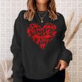 Dragon Heart Valentine Day Animals Dragon Lover Sweatshirt Gifts for Her
