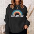 Ew David Vintage Retro Distressed Sweatshirt Gifts for Her