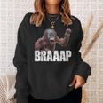 Face Riding A Motocross Dirt Bike Motorcycle Sweatshirt Gifts for Her