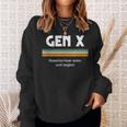 Gen X Raised On Hose Water And Neglect 1980S Style Sweatshirt Gifts for Her