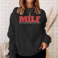 Gym Quote Milf Definition Sweatshirt Gifts for Her