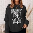 Horror Unholy Nun Occult Gothic Satanic Nun Tattoos Sweatshirt Gifts for Her
