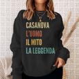 Italian First Name Casanova Sweatshirt Gifts for Her