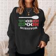 Italian Heritage Wooden Spoon Survivor Italy Flag Fun Sweatshirt Gifts for Her