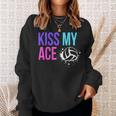 Kiss My Ace Volleyball Pun For Players On Gameday Sweatshirt Gifts for Her