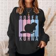 Pastel Bober Bóbr Kurwa Polish Internet Meme Beaver Sweatshirt Geschenke für Sie