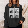 Photobooth Cat Selfie Photostrip Cute Laugh Cat Lover Sweatshirt Gifts for Her
