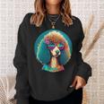 Poodle Dog Miniature Poodle Toy Poodle Hippie Sweatshirt Gifts for Her