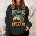 Rally Car Joke Saying Retro Vintage Dirt Track Racing Sweatshirt Gifts for Her