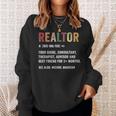 Realtor Definition Realtor Life Real Estate Agent Sweatshirt Gifts for Her