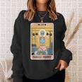 Skeleton Fitness Workout Muscle Mommy Tarot Card Sweatshirt Gifts for Her