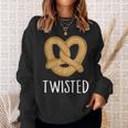 Twisted Pretzel Illustration Graphic Sweatshirt Gifts for Her