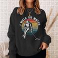 I Walk On Water Ice Hockey Players Winter Sports Pun Sweatshirt Gifts for Her