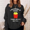 Workout Gym French Fries Sweatshirt Gifts for Her