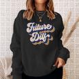 Futuro Dilf Retro Hot Dadintage Hombres Futuro Dilf Camisa de entrenamiento Regalos para ella