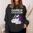 Gamer Cousin Einhorn Pixel Geschenk Multiplayer Nerd Geek Sweatshirt Geschenke für Sie