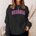 Georgia Ga Vintage Sports Pink Sweatshirt Gifts for Her