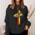German Flag Colors & Classic Retro Vintage German Car Sweatshirt Gifts for Her
