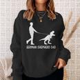 German Shepherd Dad Dinosaur Gsd Owners Father's Day Sweatshirt Gifts for Her